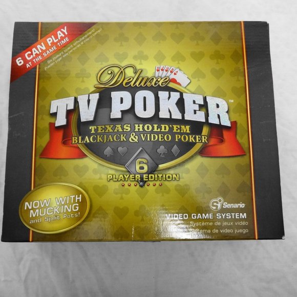 DELUXE TV POKER Texas Holdem Video Game System - Picture 1 of 6
